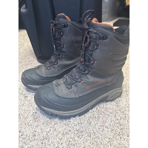 MENS Columbia Bugaboot III Waterproof Leather Winter Boots Sz 8 Brown BLK - Picture 3 of 8